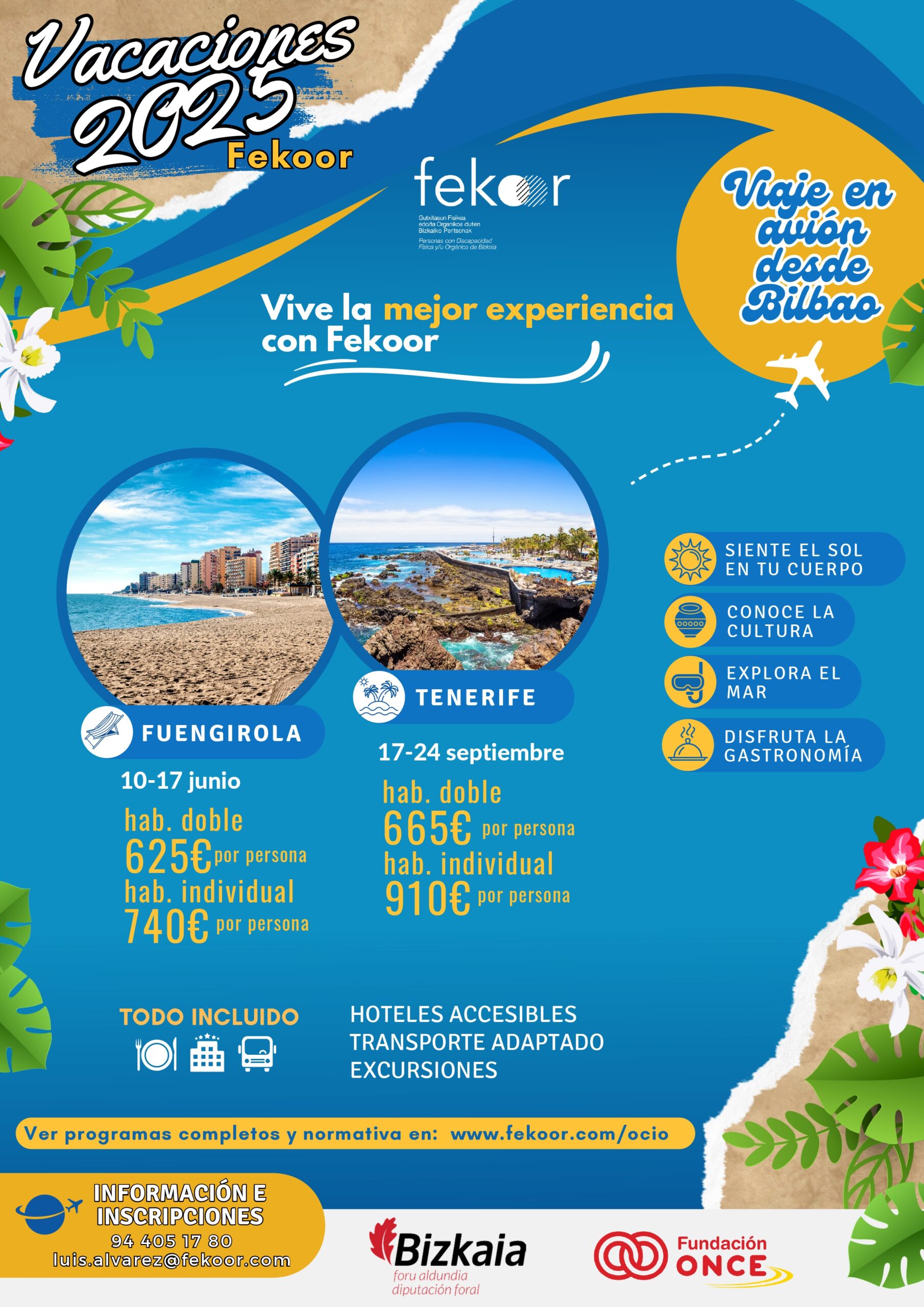 Vacaciones Fekoor 2025
