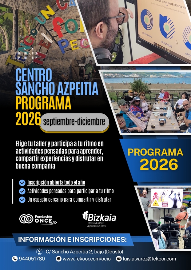 Abierto el plazo para las actividades de Sancho Azpeitia