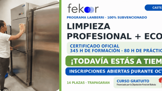 Curso de limpieza profesional de Lanberri